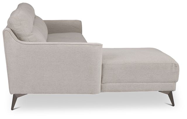 Talia Gray Fabric Left Chaise Sectional