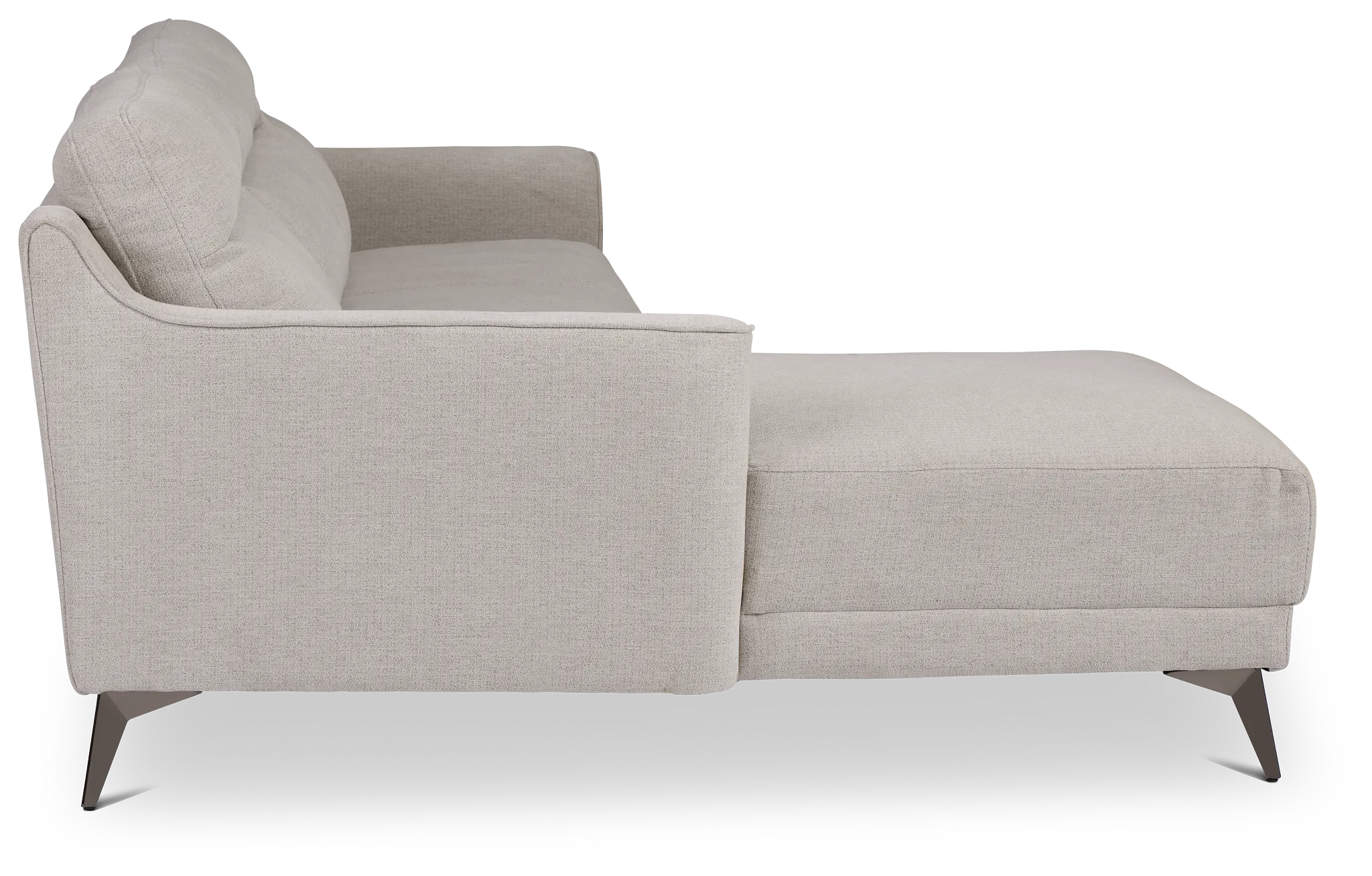Talia Gray Fabric Left Chaise Sectional
