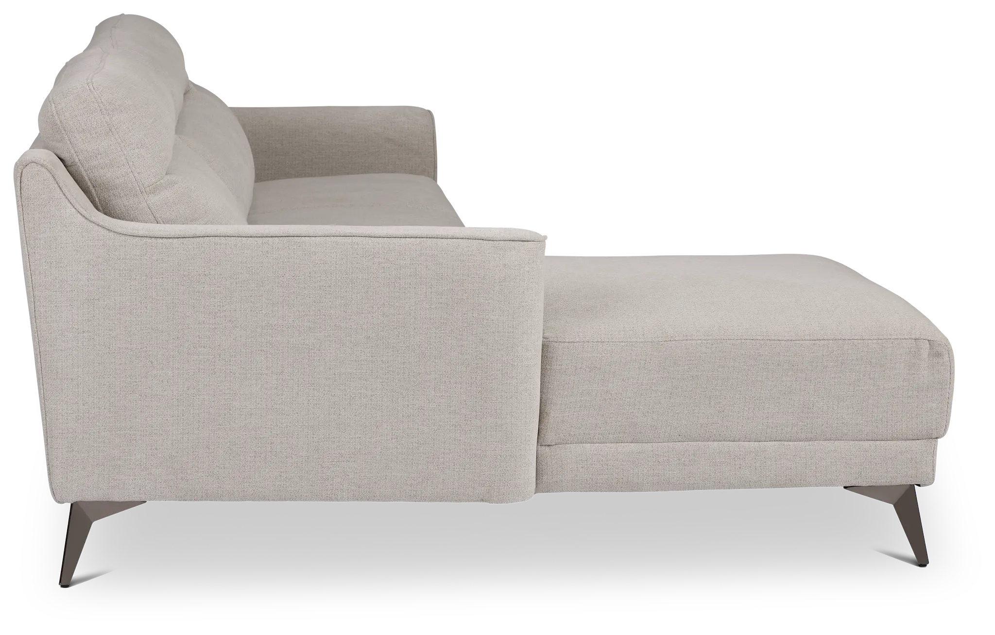 Talia Gray Fabric Left Chaise Sectional Talia Gray Fabric Left Chaise Sectional