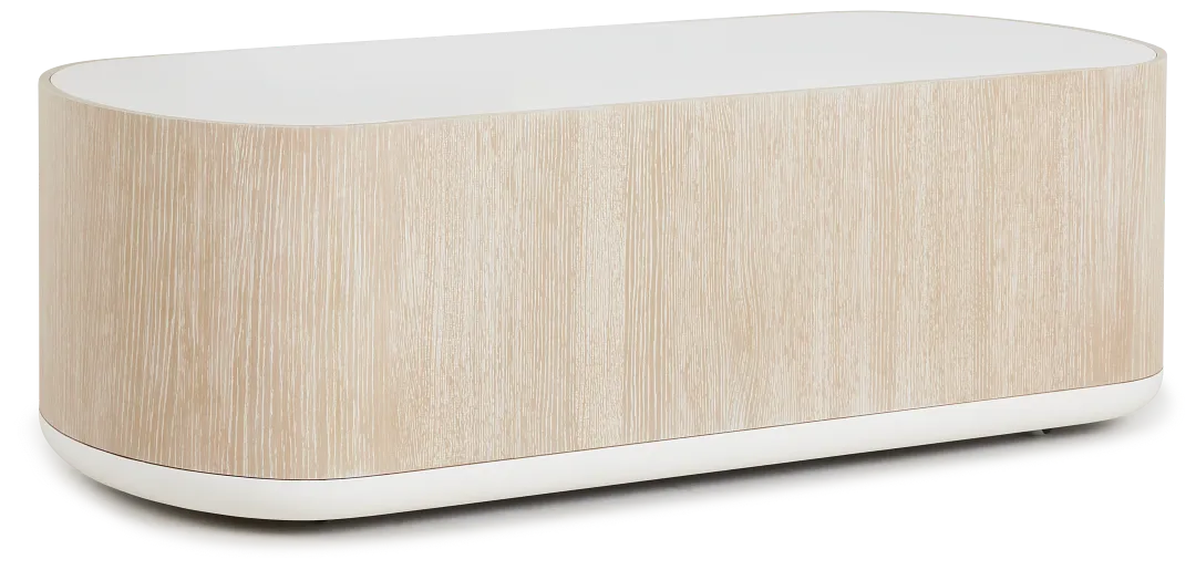 Costa Light Tone Oval Coffee Table