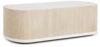 Costa Light Tone Oval Coffee Table