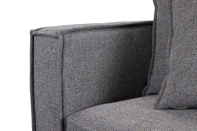 Tatum Gray Fabric Corner Chair