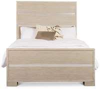 Miramar Light Tone Panel Bed