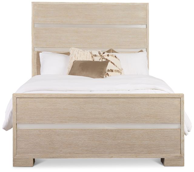 Miramar Light Tone Panel Bed