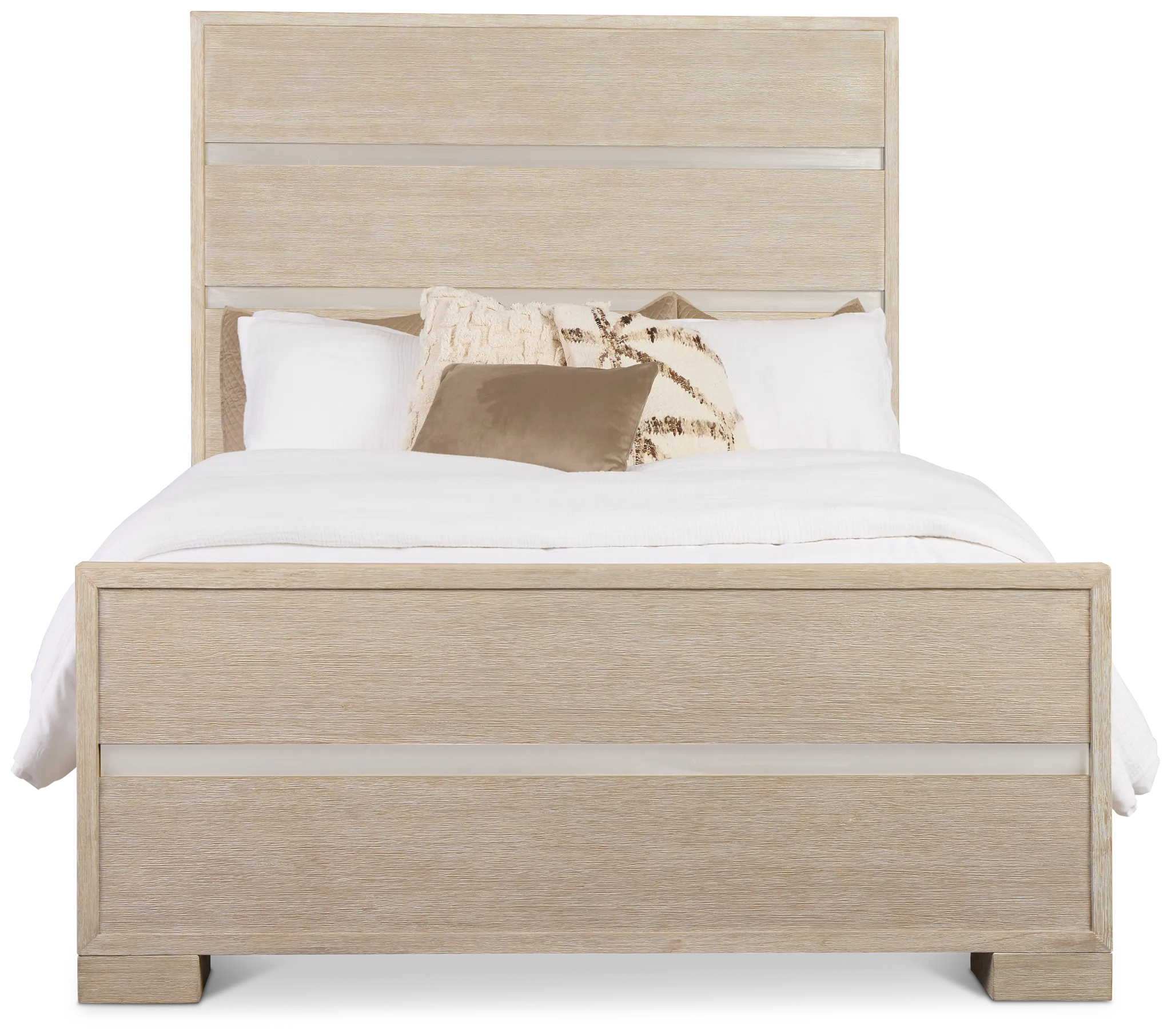 Miramar Light Tone Panel Bed