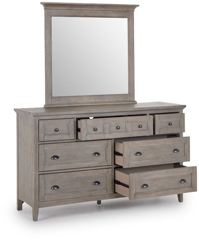 Heron Cove Light Tone Dresser & Mirror