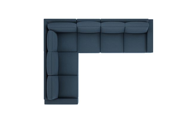 Edgewater Elite Blue Medium Two-arm Sectional