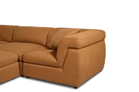 Aria Medium Brown Micro Immersive 10-piece Pit Sectional W/2 Speakers