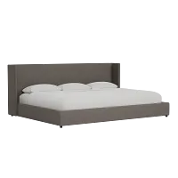Captiva Elite Dark Gray 48" Upholstered Shelter Bed