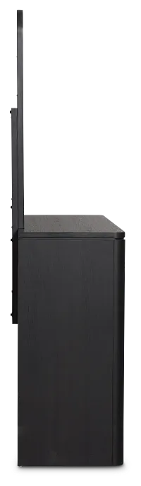 Emory Black Dresser & Mirror
