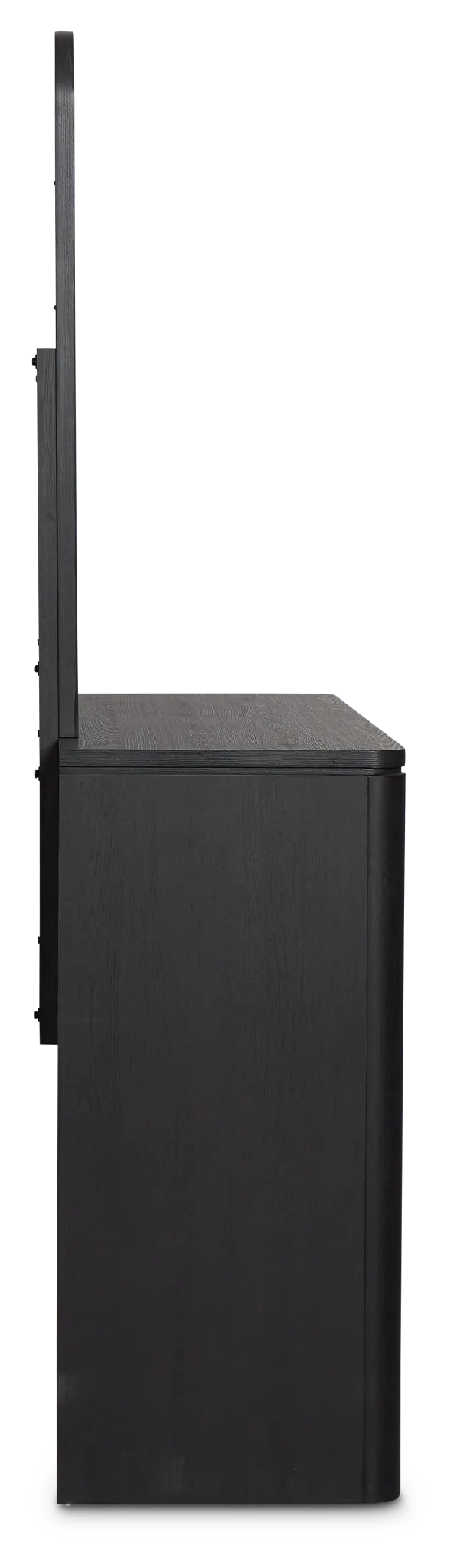 Emory Black Dresser & Mirror