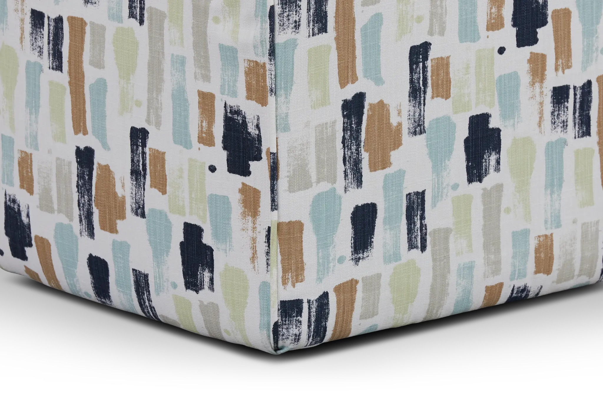 Artist Dark Blue Fabric Accent Pouf Artist Dark Blue Fabric Accent Pouf