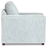Shore Light Blue Fabric Chair