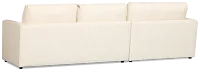 Maxwell Light Beige Fabric Left Chaise Sectional