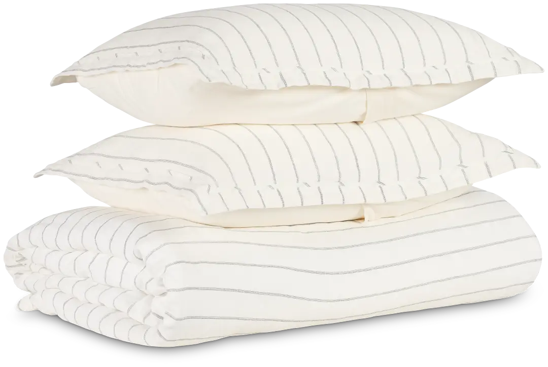 Monaco Ivory 3 Piece Duvet Set Monaco Ivory 3 Piece Duvet Set