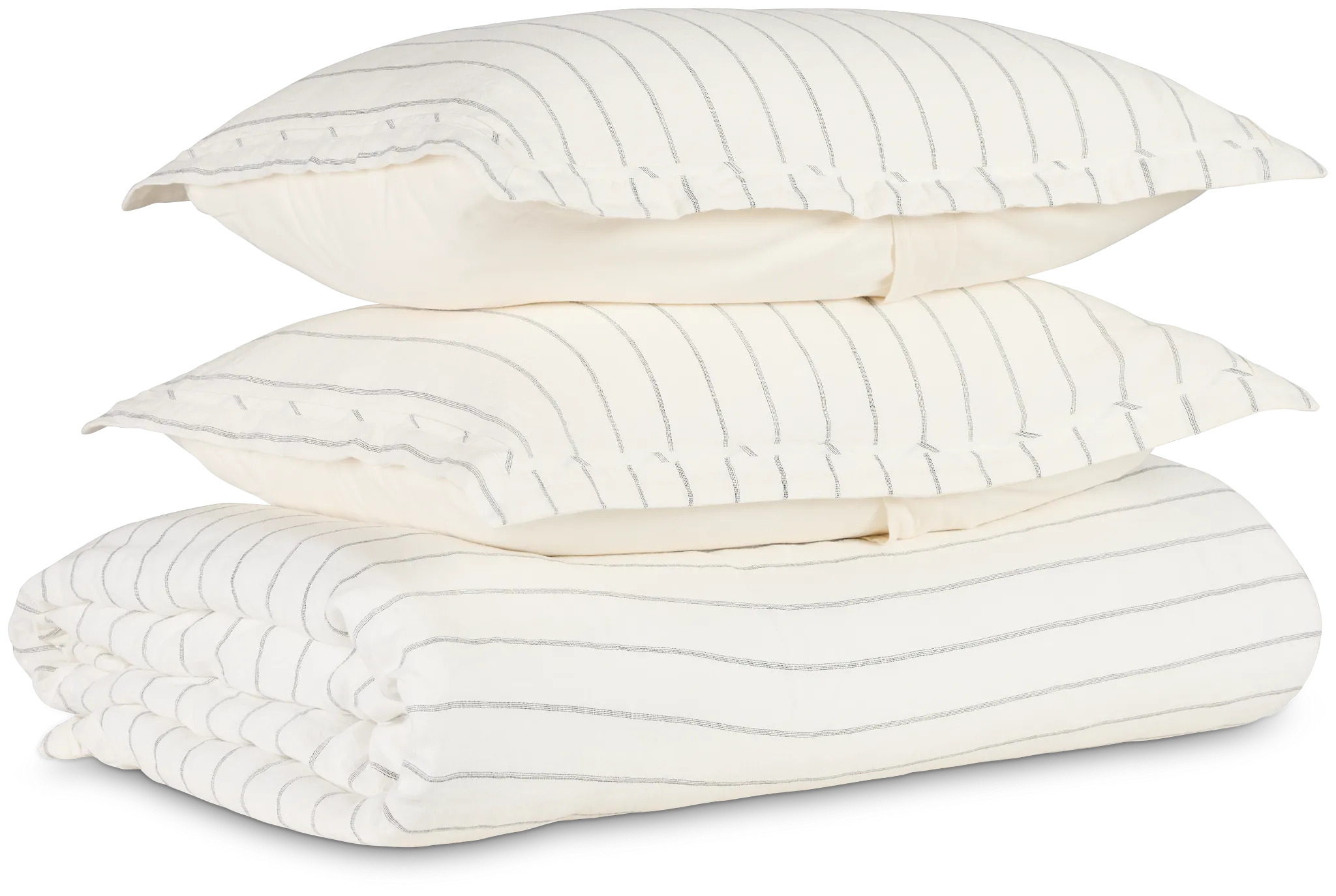 Monaco Ivory 3 Piece Duvet Set