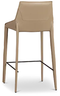 Wayne Beige 27" Upholstered Barstool
