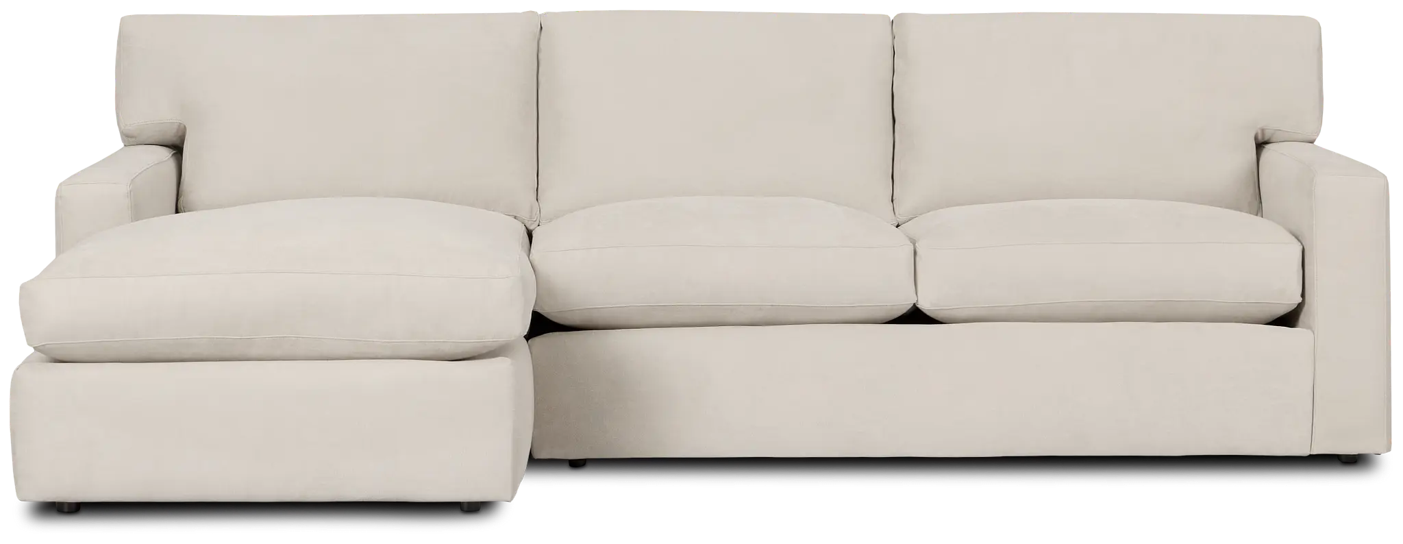 Hudson Gray Fabric Left Chaise Sectional Hudson Gray Fabric Left Chaise Sectional