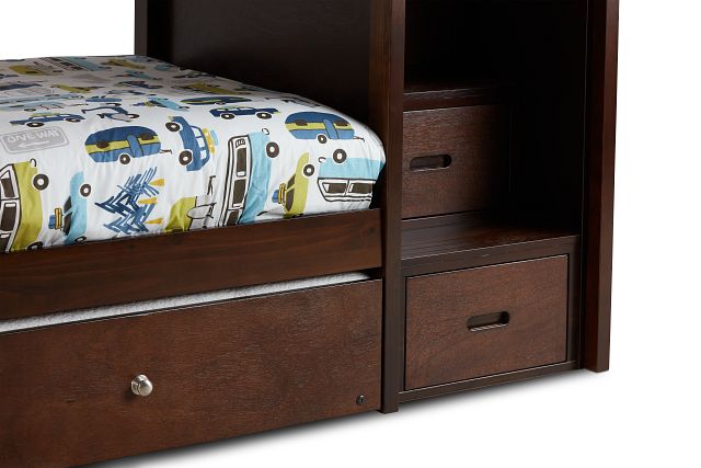 Bailey Dark Tone Trundle Bunk Bed