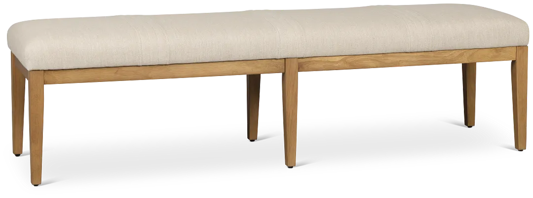 Tahoe Light Tone Upholstered Dining Bench