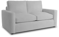 Siesta Peyton White Fabric Loveseat