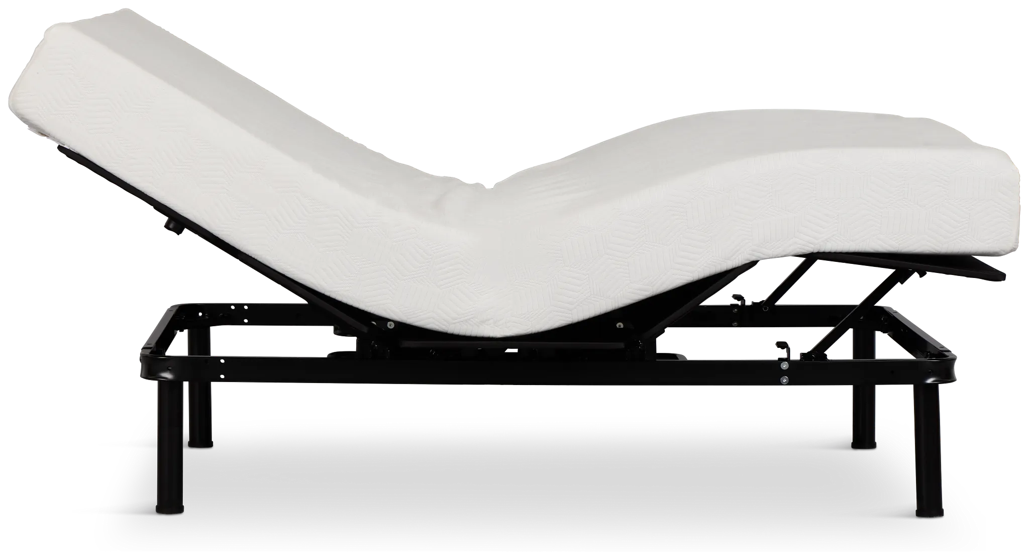 Rest & Renew By Zinus Gel Memory Foam Mattress 8" Cush Firm Slat Adjustable Mattress Set