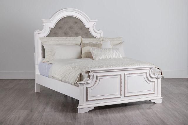 Wilmington Two Tone Uph Panel Bed, Wilmington King Sleigh Bed Frame