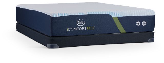 Serta Icomfort Eco F15gl 13.25" Firm Low-profile Mattress Set