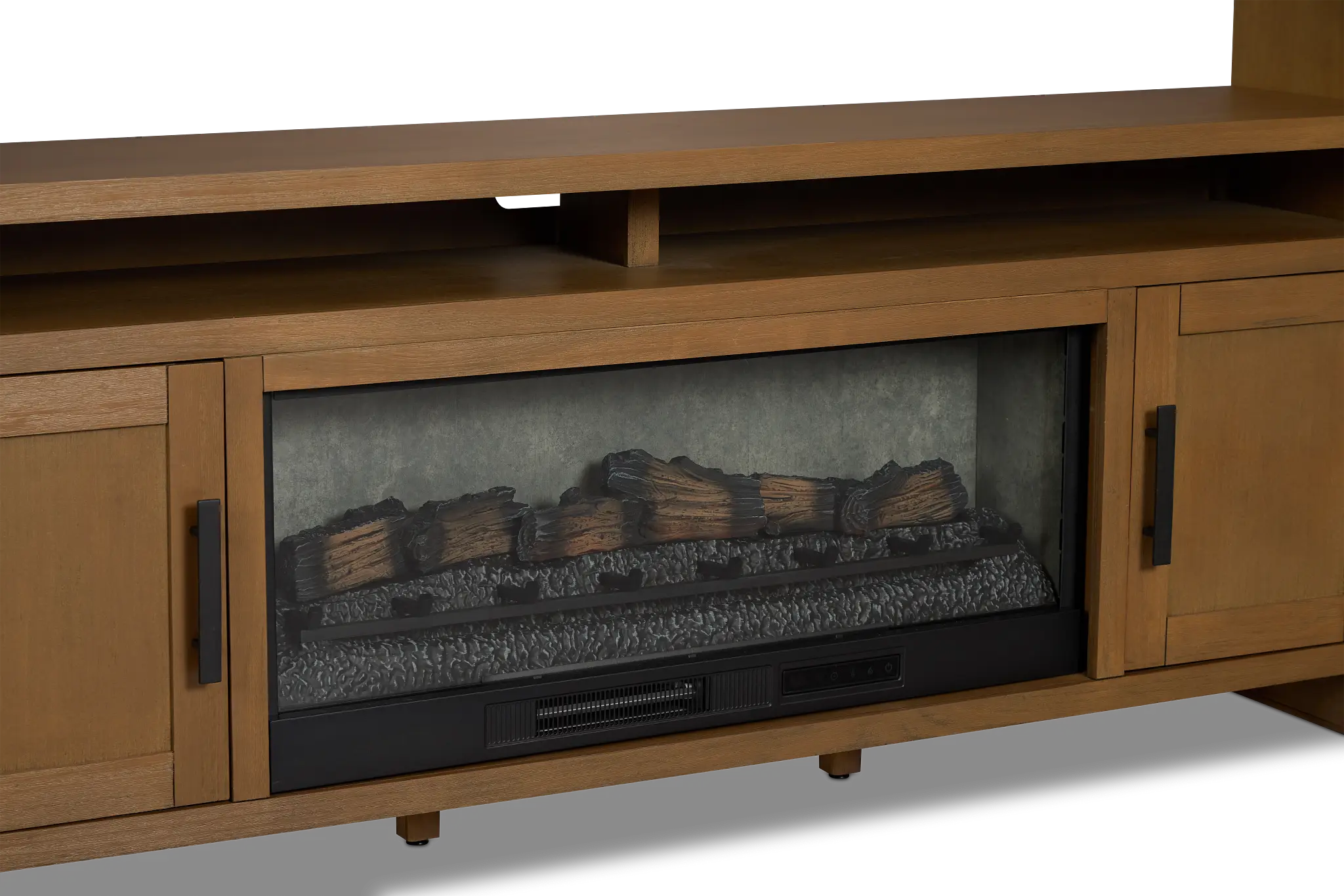 Richmond Light Tone 80" Door Pier Entertainment Wall With Fireplace Richmond Light Tone 80" Door Pier Entertainment Wall With Fireplace