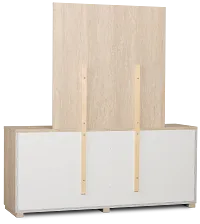 Malta Light Gray Dresser & Mirror