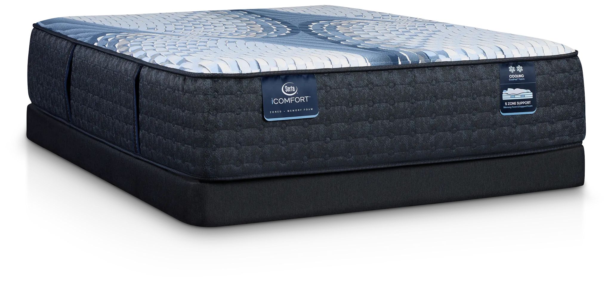 Serta Icomfort Iona Medium Low-profile Mattress Set