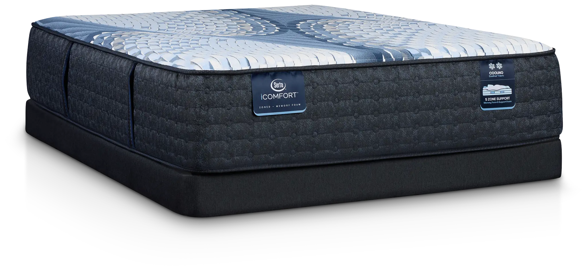 Serta Icomfort Iona Medium Low-profile Mattress Set Serta Icomfort Iona Medium Low-profile Mattress Set