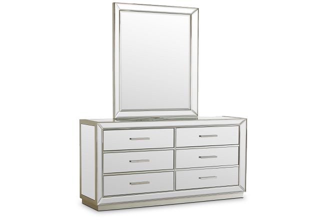 Monroe Mirrored Dresser & Mirror
