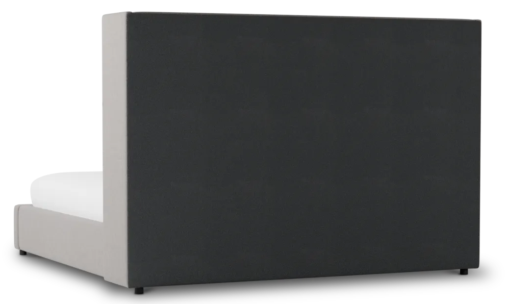 Captiva Peyton Gray 60" Upholstered Shelter Bed