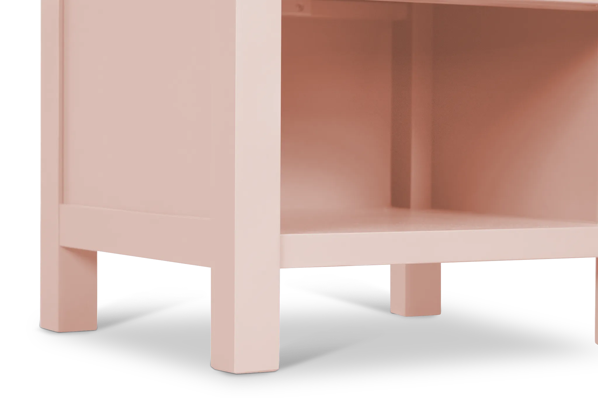 Charleston Pink 1-drawer Nightstand