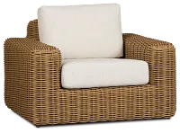 Mallorca Brown Chair With Light Beige Cushions
