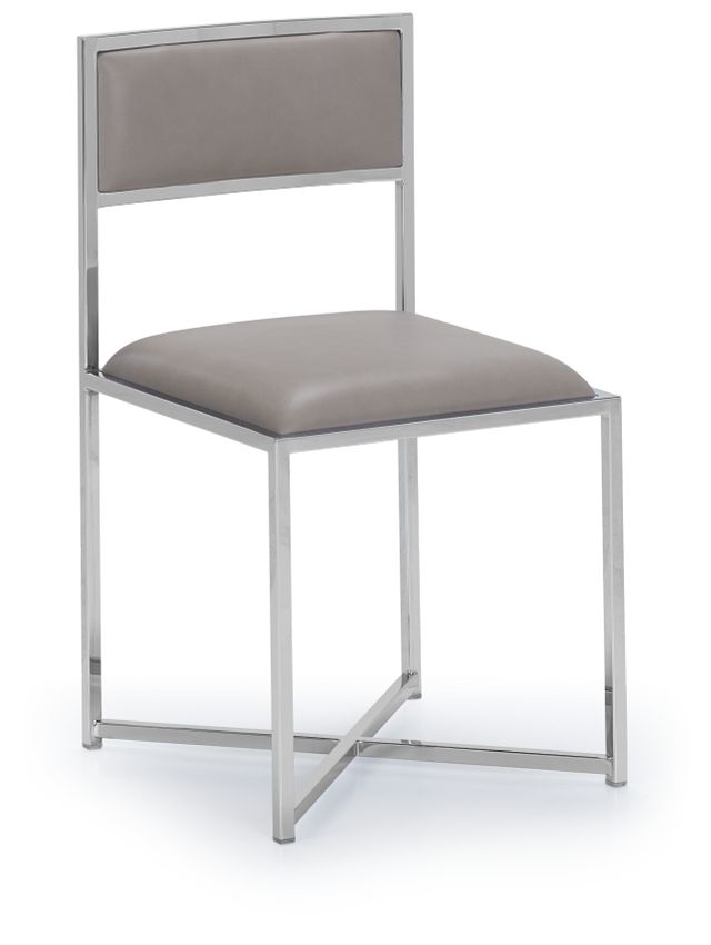 Amalfi Taupe Stnl Steel Side Chair (1)