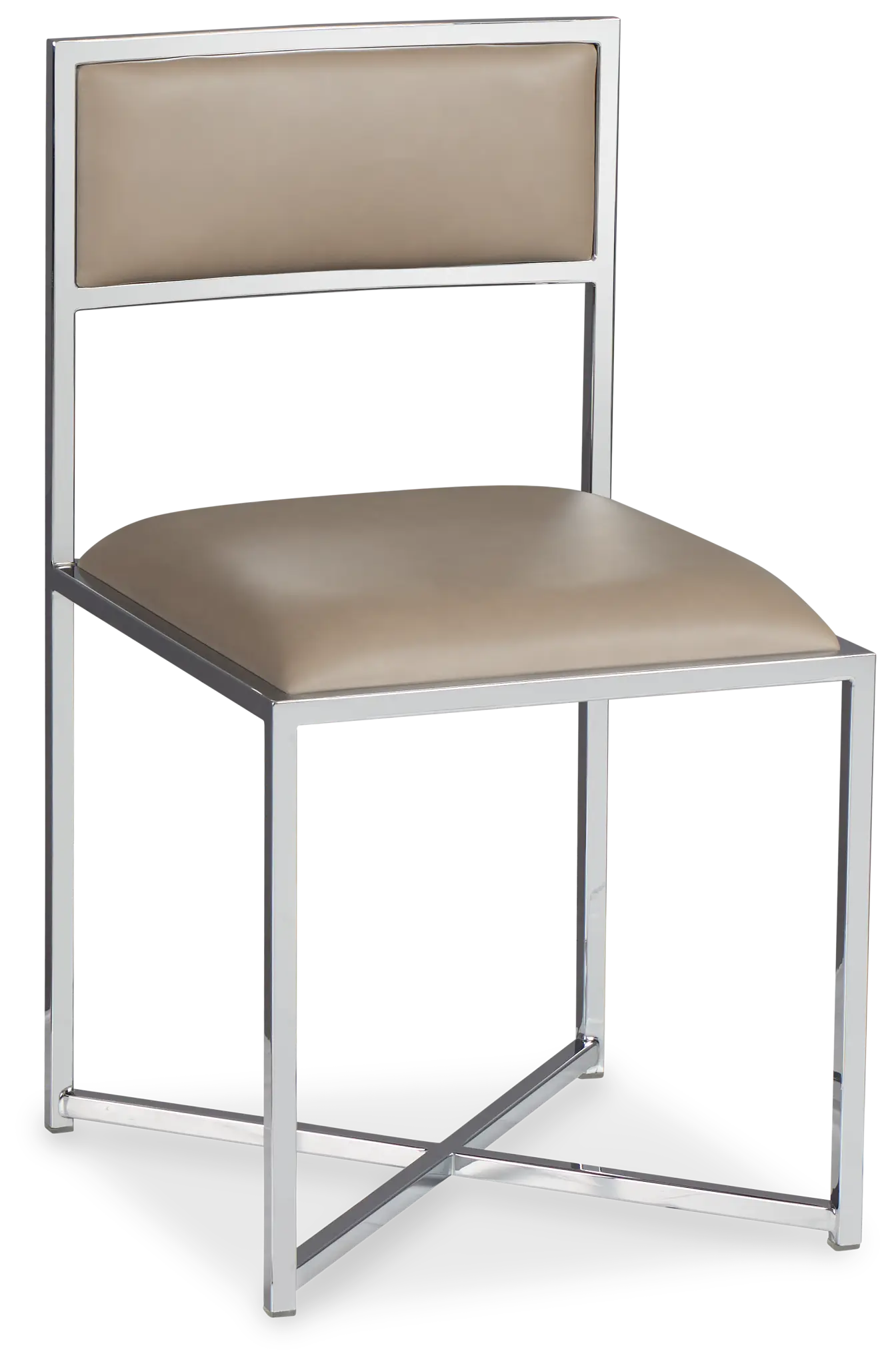 Amalfi Taupe Stnl Steel Upholstered Side Chair Amalfi Taupe Stnl Steel Upholstered Side Chair