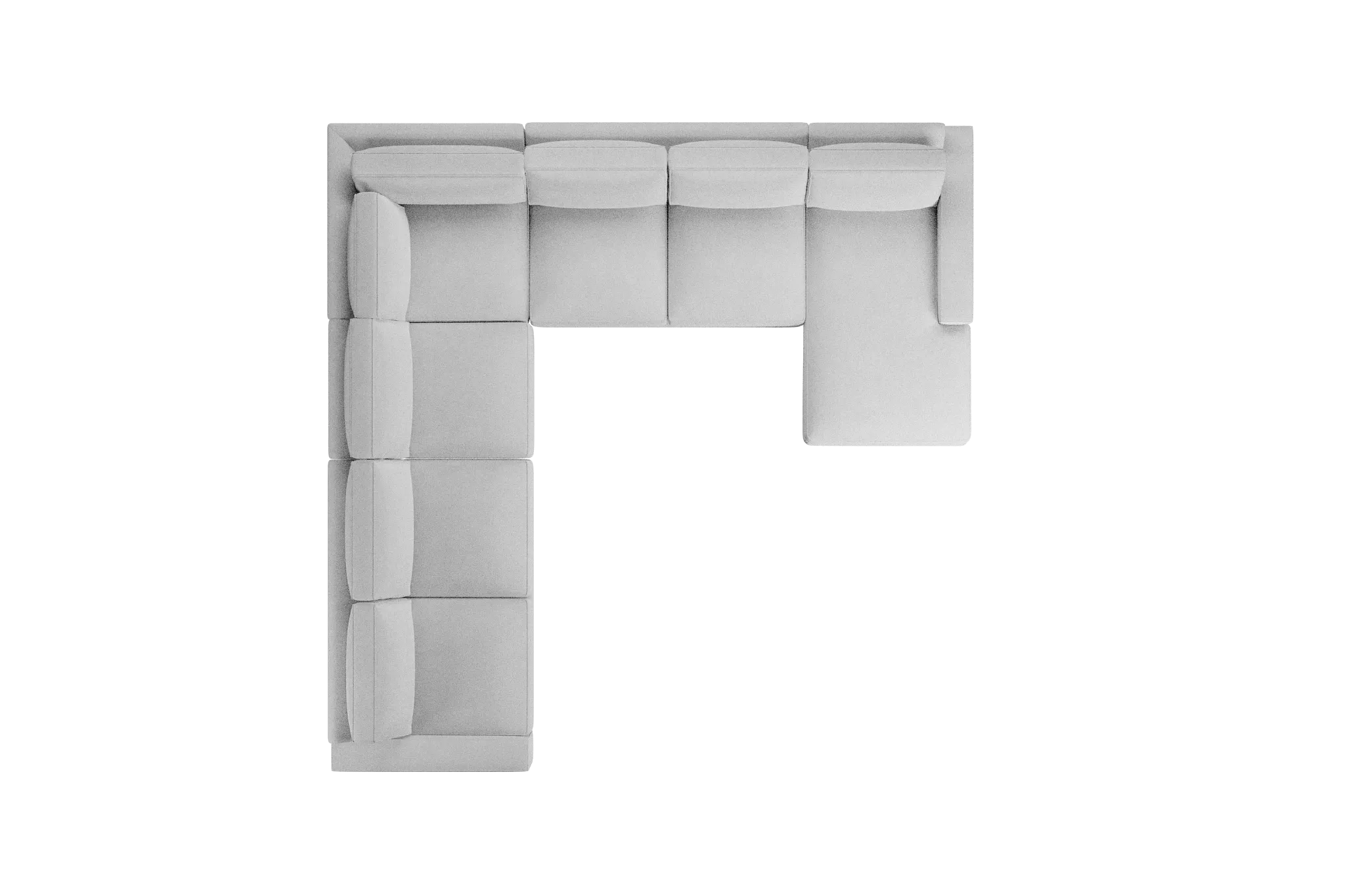 Edgewater Suave White Large Right Chaise Sectional