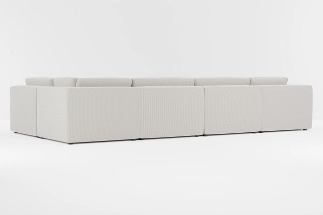 Destin Lucy Light Beige Fabric 8-piece Pit Sectional