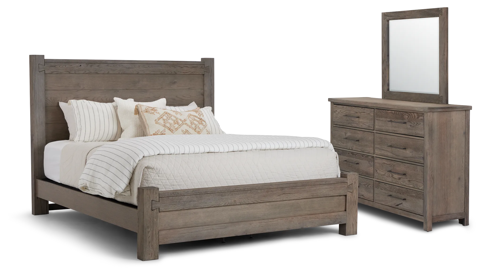 Salt Lake Gray Poster Bedroom