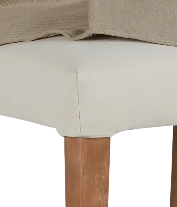 Destination Beige Short Slipcover Chair With Light Tone Leg Destination Beige Short Slipcover Chair With Light Tone Leg