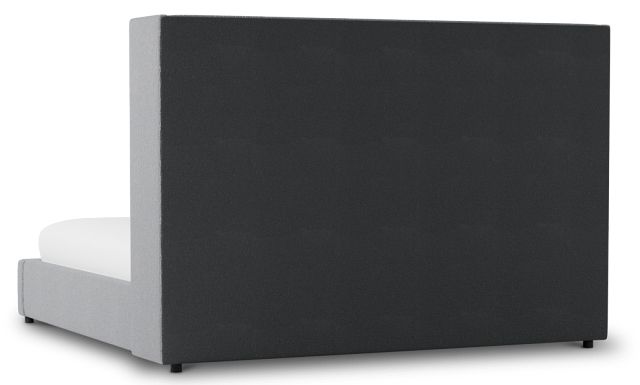 Captiva Revenue Gray 60" Upholstered Shelter Bed