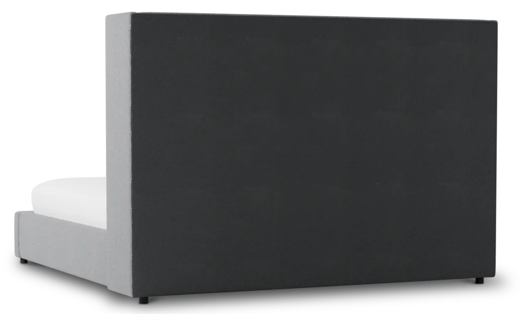 Captiva Revenue Gray 60" Upholstered Shelter Bed