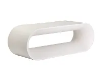 Pierce White Oval Bench