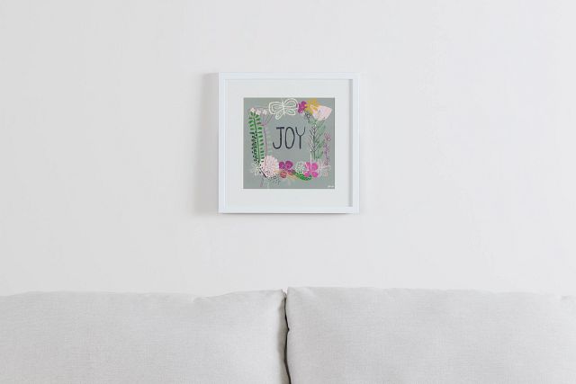 Joy Multicolored Framed Wall Art