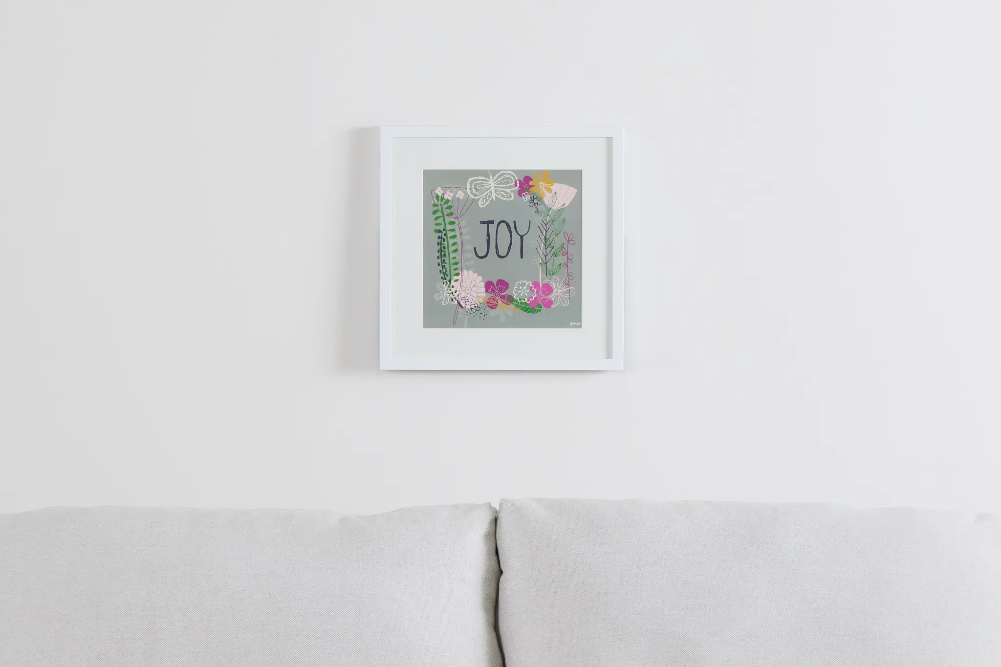 Joy Multicolored Framed Wall Art Joy Multicolored Framed Wall Art