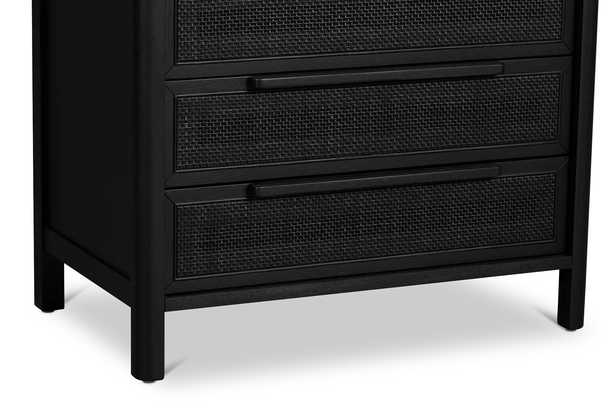 Pacific Black 3-drawer Nightstand Pacific Black 3-drawer Nightstand
