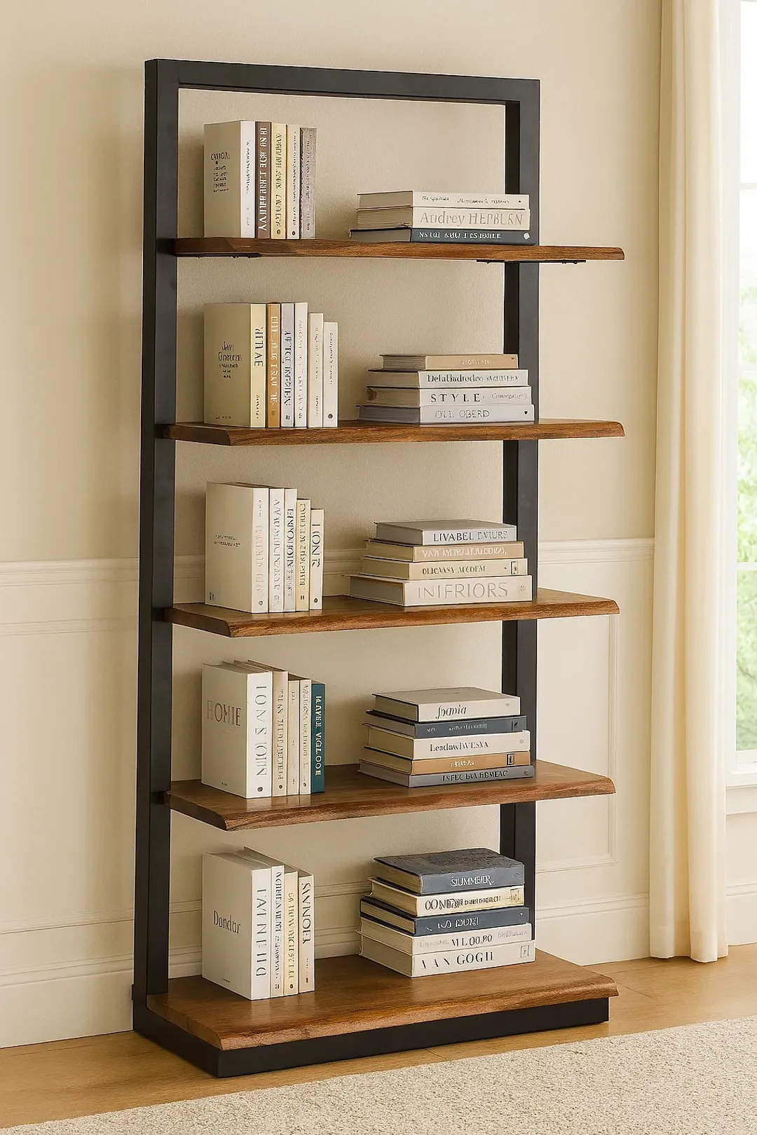 Joel Mid Tone Bookcase
