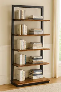 Joel Mid Tone Bookcase